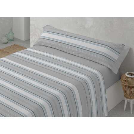 Juego Sábanas Zari gris | Sábanas planchado fácil | Revitex