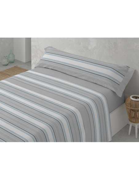 Juego Sábanas Zari gris | Sábanas planchado fácil | Revitex