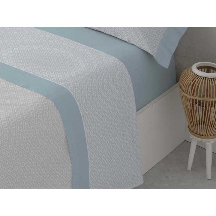 Juego Sábanas Isis agua | Sábanas planchado fácil | Revitex