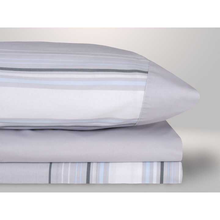 Juego Sábanas Zari gris | Sábanas planchado fácil | Revitex