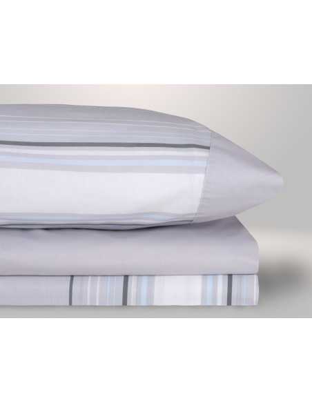 Juego Sábanas Zari gris | Sábanas planchado fácil | Revitex