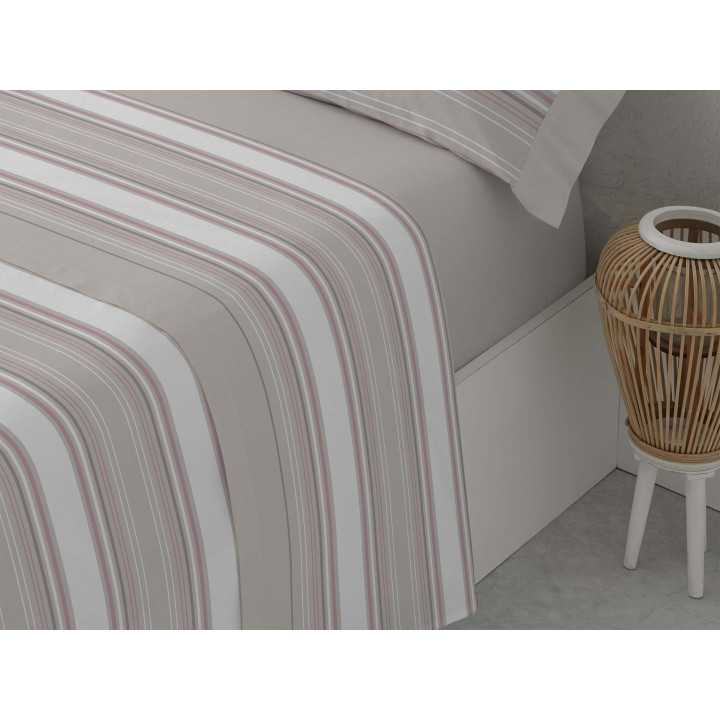 Jogo de lençóis Zari cinza | Lençóis fáceis de engomar | Revitex