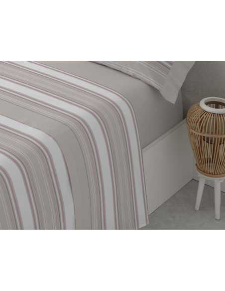 Juego Sábanas Zari gris | Sábanas planchado fácil | Revitex