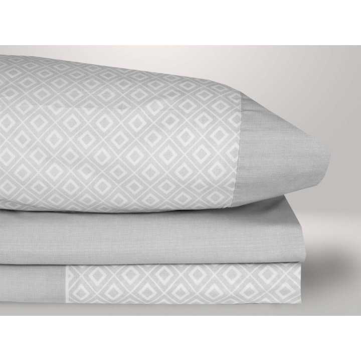 Juego Sábanas Isis gris | Sábanas planchado fácil | Revitex