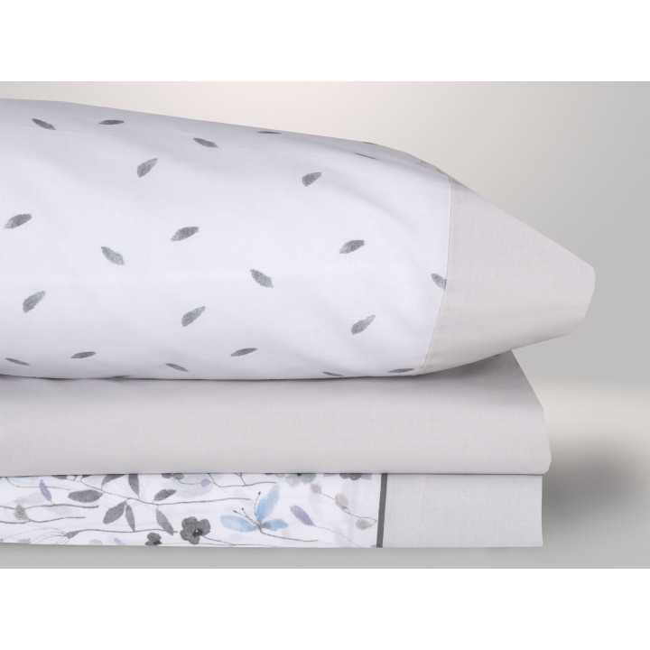 Juego Sábanas Jadiya gris | Sábanas planchado fácil | Revitex