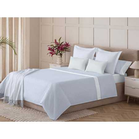 Jogo de lençóis MB Sahara azul| Lençóis de algodão misto baratos