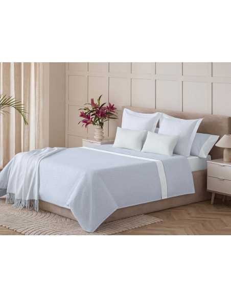 Jogo de lençóis MB Sahara azul| Lençóis de algodão misto baratos