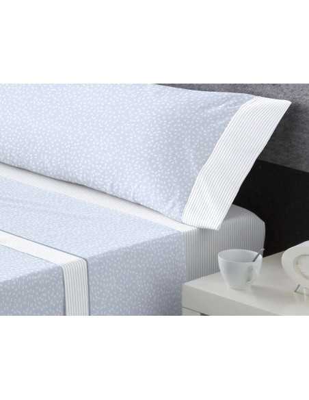 Jogo de lençóis MB Sahara azul| Lençóis de algodão misto baratos