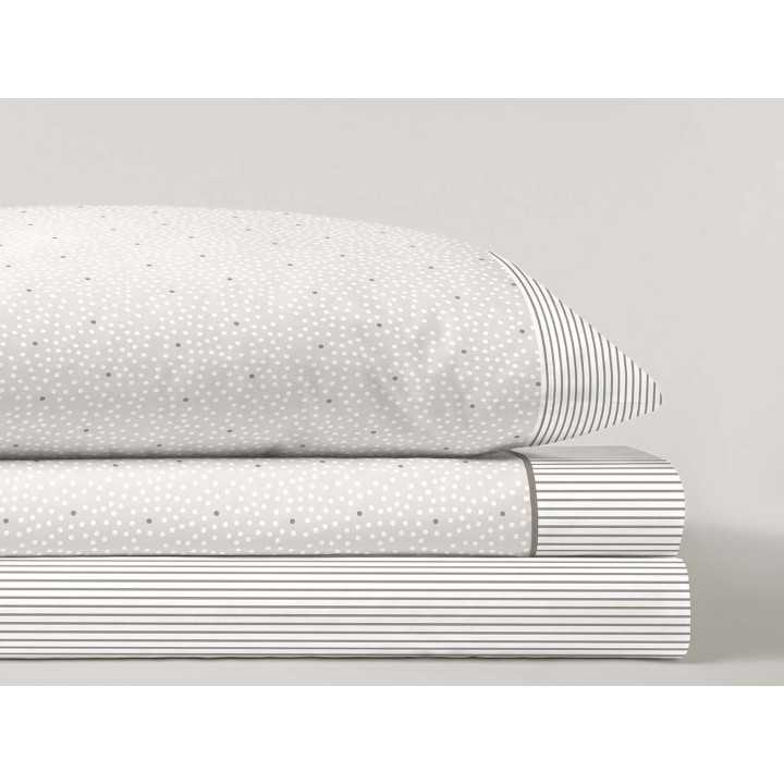 Jogo de lençóis MB Enith bege | Lençóis de algodão misto baratos