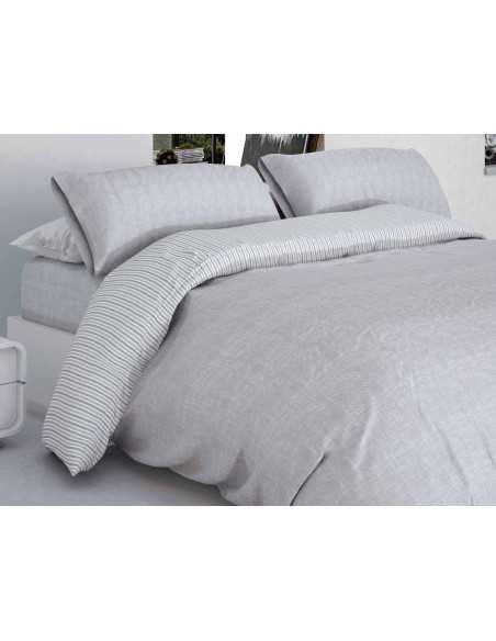 Funda Nórdica Albia Gris | Funda Nórdica actual 3 piezas | Revitex