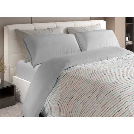 Capa de edredão Nasau cinzenta | Capa de edredão moderna de 3 peças | Revitex 2
