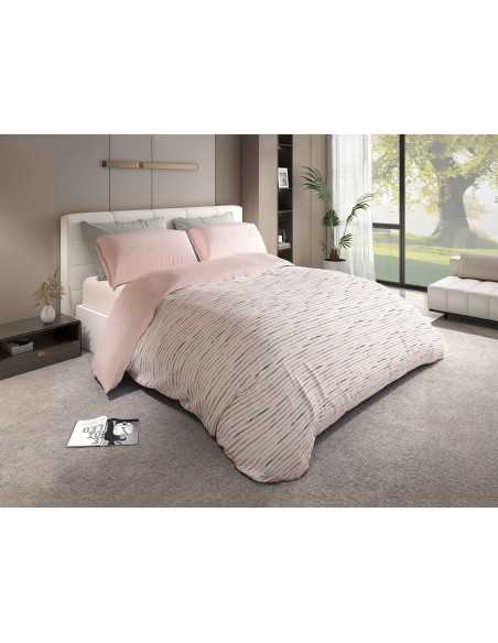 Capa de edredão Nasau rosa| Capa de edredão moderna de 3 peças | Revitex