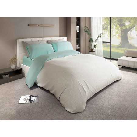 Capa de edredão Siros água | Capa de edredão moderna de 3 peças | Revitex