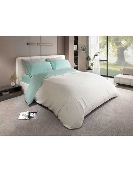 Capa de edredão Siros água | Capa de edredão moderna de 3 peças | Revitex