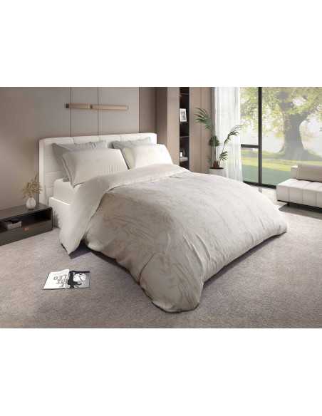 Capa de edredão Dorna Bege | Capa de edredão moderna de 3 peças | Revitex