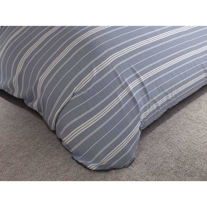 Capa de edredão Harbour Azul | Capa de edredão moderna de 3 peças | Revitex