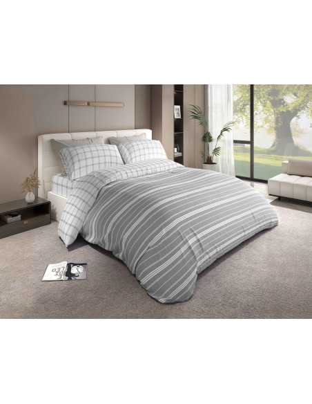 Funda Nórdica Harbour Gris | Funda Nórdica actual 3 piezas | Revitex