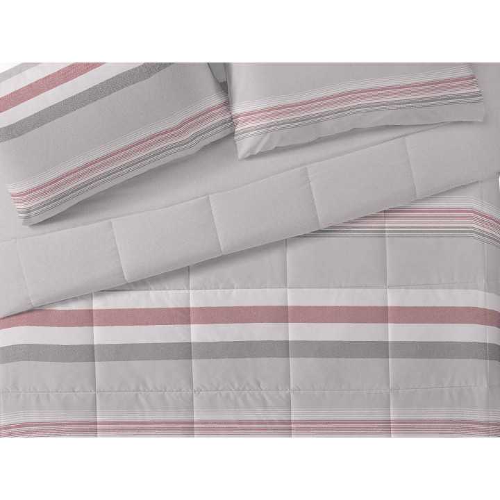 Edredão Altoval Garnet | Edredão de inverno design às riscas.