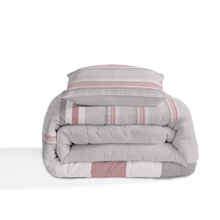 Edredão Altoval Garnet | Edredão de inverno design às riscas.