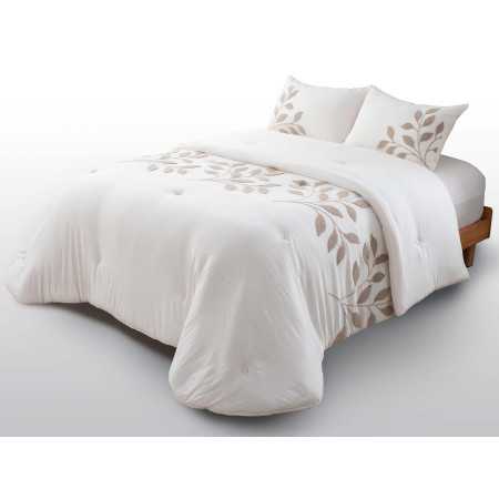 Edredón Néstor natural | Edredón invierno bordado ramas