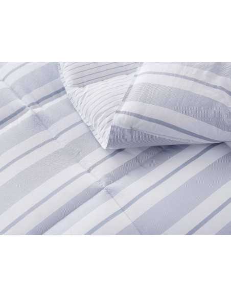 Edredão Samara cinza | Edredão de inverno design às riscas.