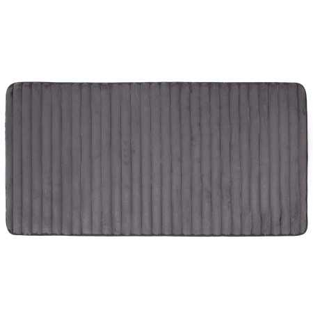 Alfombra canalé Mabel gris | Alfombra dormitorio o baño