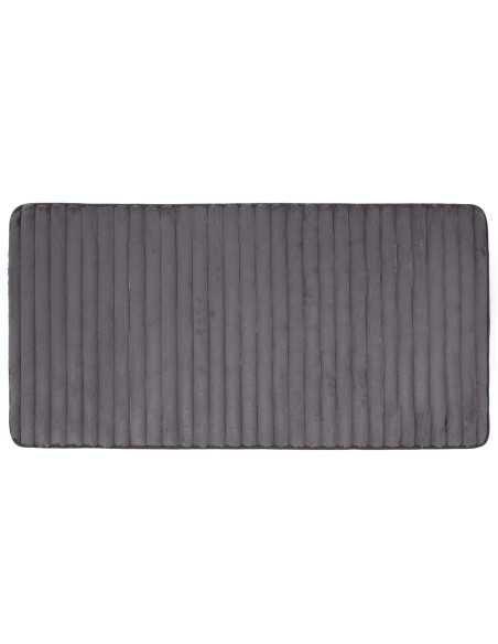 Alfombra canalé Mabel gris | Alfombra dormitorio o baño