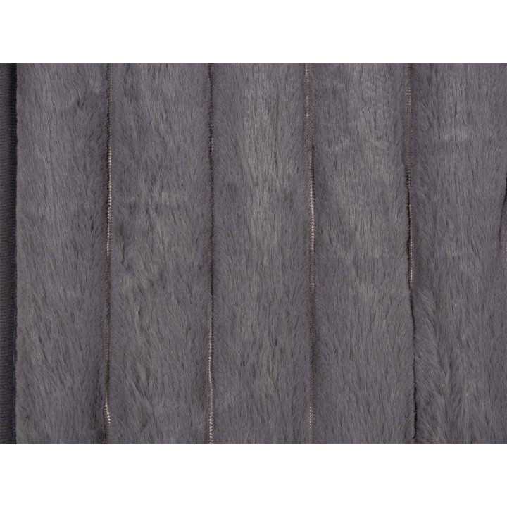 Alfombra canalé Mabel gris | Alfombra dormitorio o baño