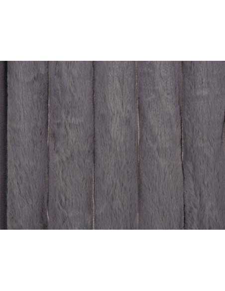 Alfombra canalé Mabel gris | Alfombra dormitorio o baño