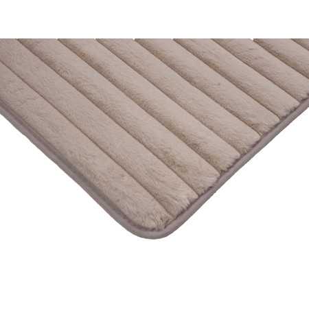 Alfombra canalé Mabel beige | Alfombra dormitorio o baño 2