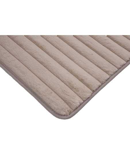 Alfombra canalé Mabel beige | Alfombra dormitorio o baño