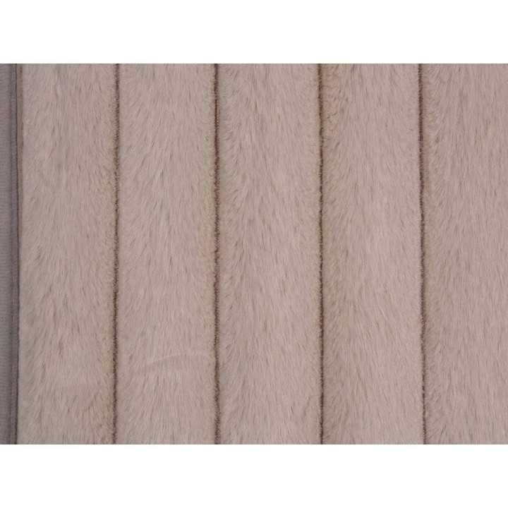 Alfombra canalé Mabel beige | Alfombra dormitorio o baño