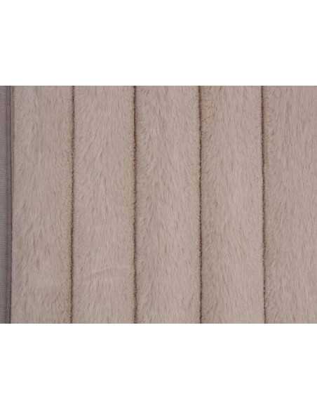 Alfombra canalé Mabel beige | Alfombra dormitorio o baño