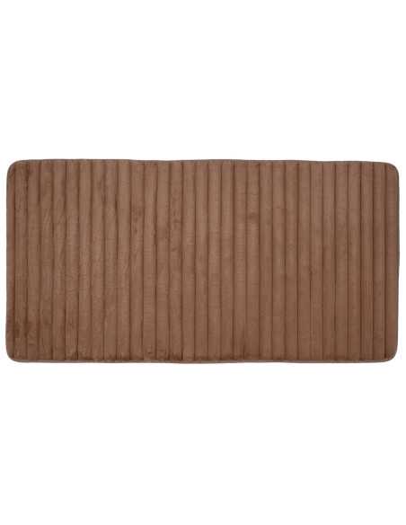Tapete canelado marrom Mabel | Tapete para quarto ou casa de banho