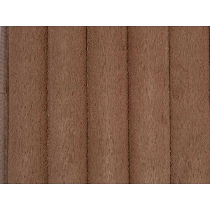 Tapete canelado marrom Mabel | Tapete para quarto ou casa de banho