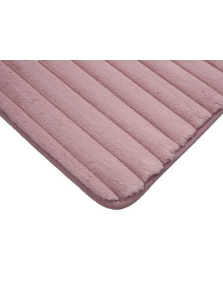 Tapete canelado rosa Mabel | Tapete para quarto ou casa de banho