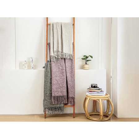 Manta plaid Dolz Madison | Cobertor auxiliar com franjas