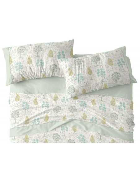 Jogo de lençóis menta Amelie Burrito Blanco | Design botânico