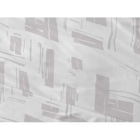 Juego de sábanas Burrito Blanco Julieta gris| Diseño rayas 2