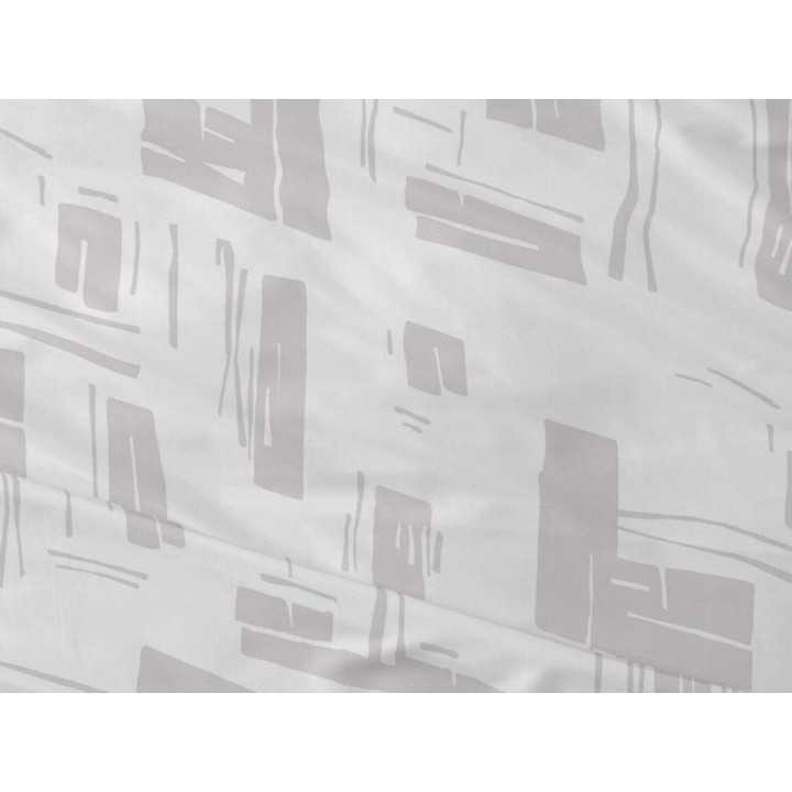 Juego de sábanas Burrito Blanco Julieta gris| Diseño rayas