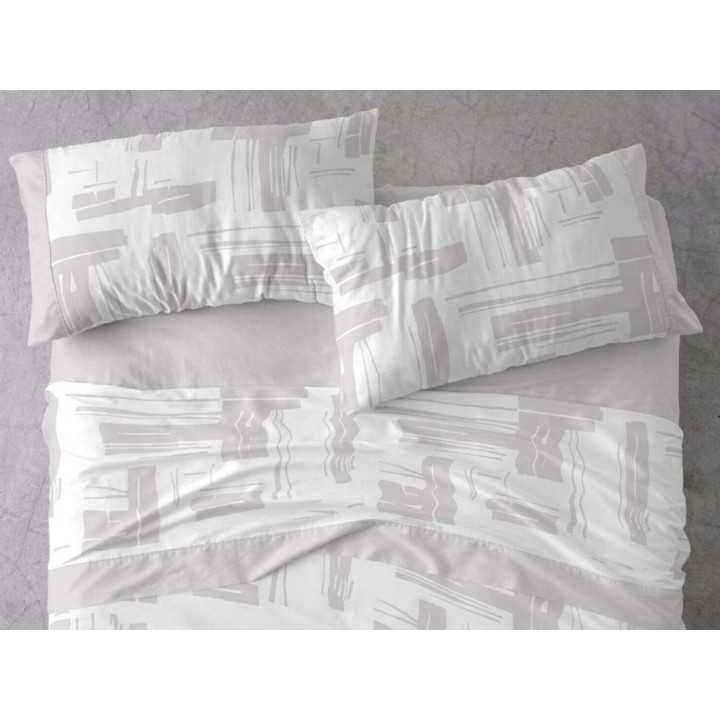 Jogo de lençóis cinzento Julieta Burrito Blanco | Design listrado