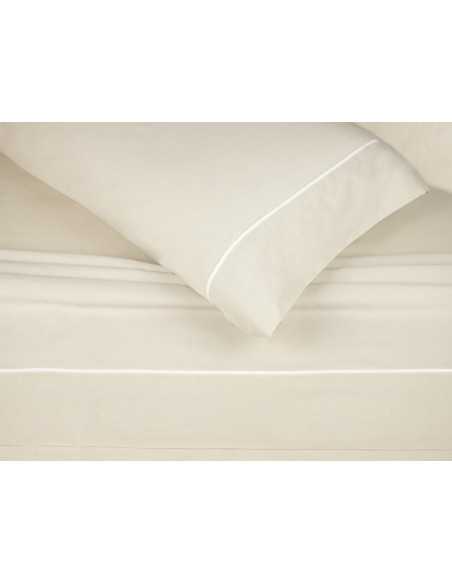 Juego de sábanas algodón Magnolia beige| Sábanas Burrito Blanco