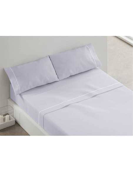 Juego de sábanas algodón Magnolia gris | Sábanas Burrito Blanco