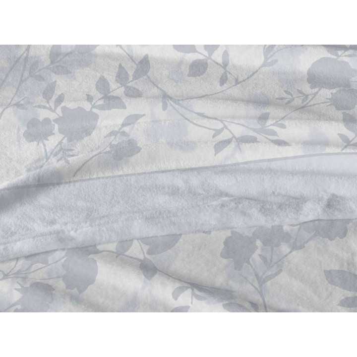 Juego de sábanas coralina Camille azul | Sábanas Burrito Blanco