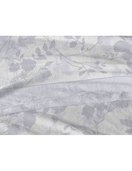 Juego de sábanas coralina Camille azul | Sábanas Burrito Blanco