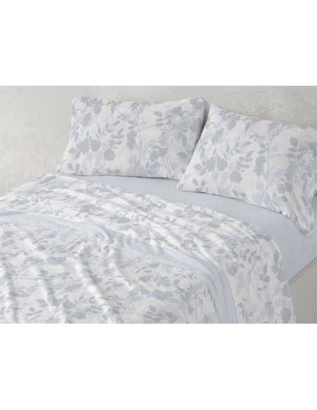 Jogo de lençóis coralina Camille azul | Sábanas Burrito Blanco