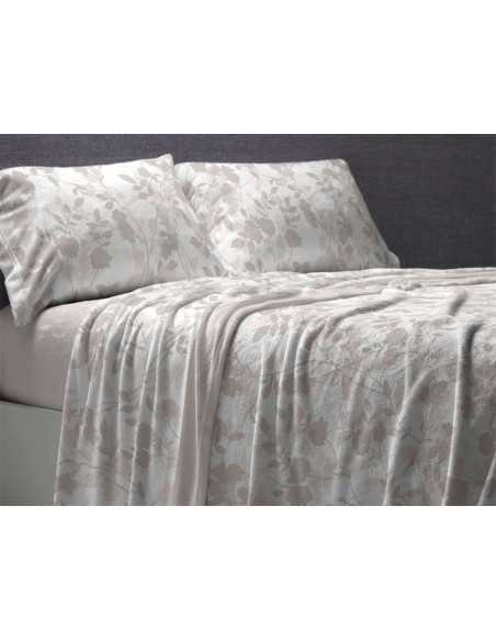 Jogo de lençóis coralina Camille beige | Sábanas Burrito Blanco