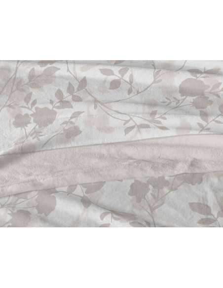 Juego de sábanas coralina Camille bege | Sábanas Burrito Blanco