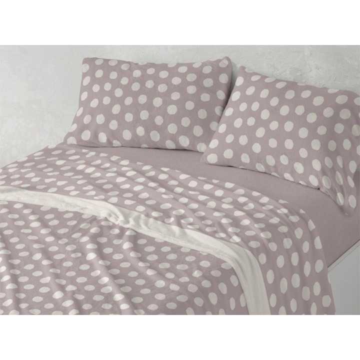 Jogo de lençóis coralina Melodie tostado | Sábanas Burrito Blanco