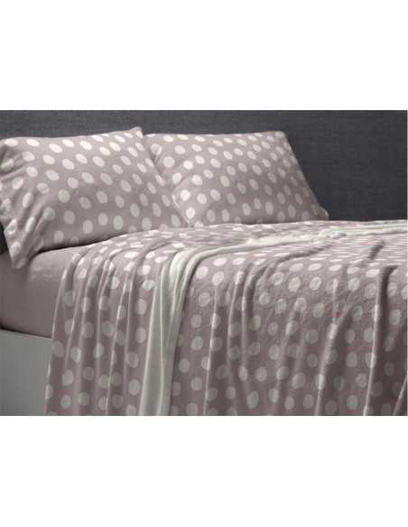 Jogo de lençóis coralina Elodie tostado | Sábanas Burrito Blanco